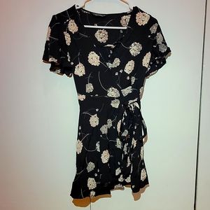 Black flower dress